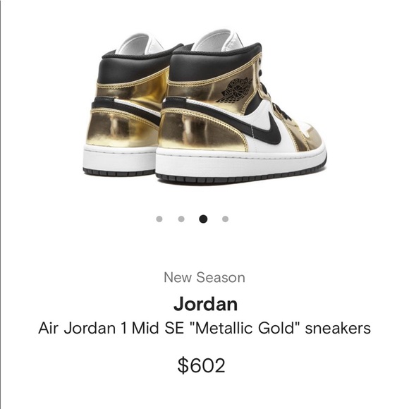 AIr Jordan mid SE metallic gold - Picture 3 of 4